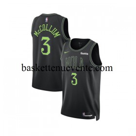 Maillot Basket New Orleans Pelicans CJ McCollum 3 Nike 2023-2024 City Edition Noir Swingman - Homme